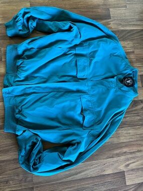 Pal Zileri Vintage Men's Size 42 Taglia 52 Teal-Green Lightweight Spring Jacket